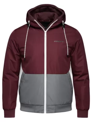 Muška jakna OMBRE C584 BORDO I SIVA