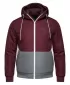 Muška jakna OMBRE C584 BORDO I SIVA