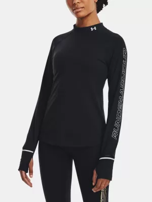 Ženska majica kratkih rukava UNDER ARMOUR UA OUTRUN THE COLD LS 1373208-001 CRNA