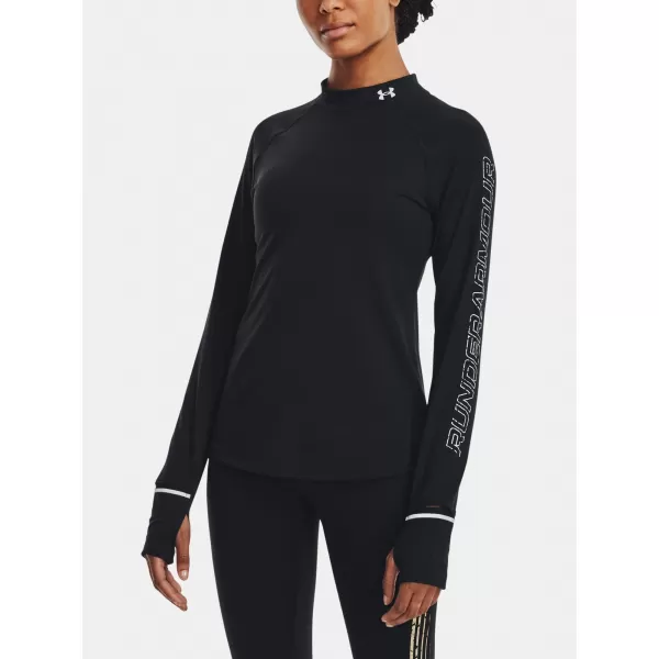  Ženska majica kratkih rukava UNDER ARMOUR UA OUTRUN THE COLD LS 1373208-001 CRNA 