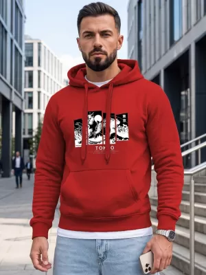 Muški sweatshirt DSTREET NX5146BX-18-09 CRVENA