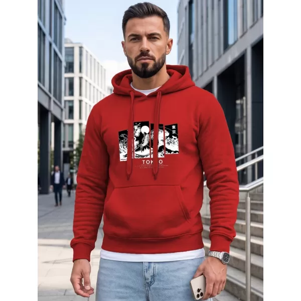  Muški sweatshirt DSTREET NX5146BX-18-09 CRVENA 