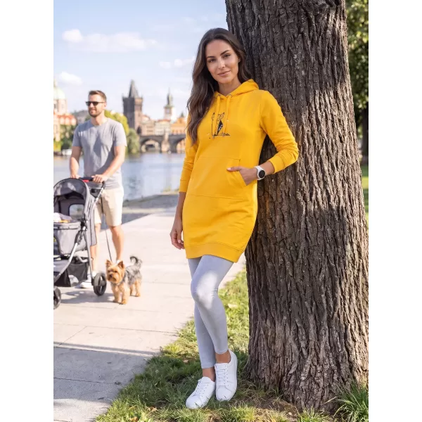  Ženska produžena majica ALTISPORT ALW091419 JANTAR 