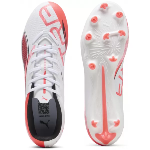  Kopačke PUMA ULTRA 5 PLAY FG/AG 108169-01 BIJELO/CRNO/SJAJNO CRVENO 