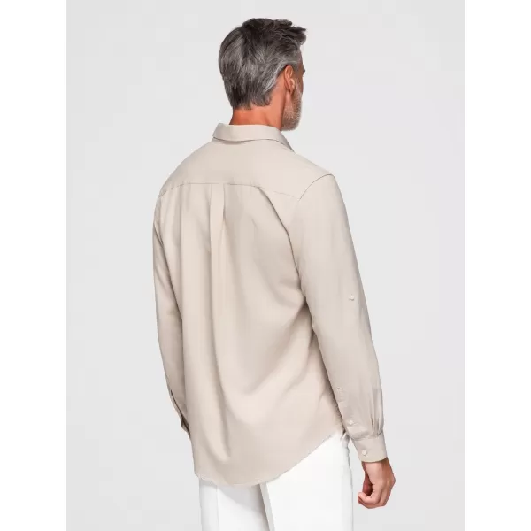  Muška košulja OMBRE OM-SHCS-0190 BEŽ 