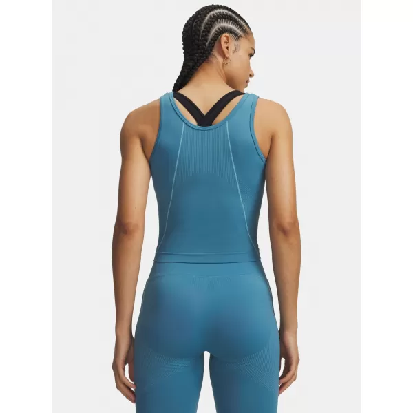  Ženska majica bez rukava UNDER ARMOUR VANISH SEAMLESS TANK 6000640-466 PLAVA 