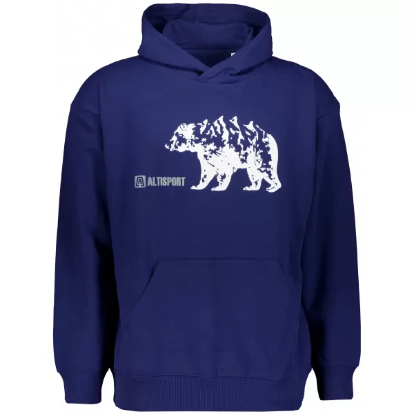  Muški sweatshirt ALTISPORT ALM193422 PONOĆNO PLAVA 