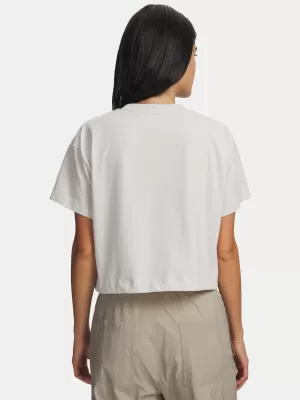 Ženska majica kratkih rukava UNDER ARMOUR BUNGEE HEM TEE 6010950-110 BIJELA
