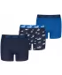 Dječje bokserice PUMA ELEMENTS BOYS LOGO PRINT BOXERS 3P 93896805 PLAVA KOMBINACIJA