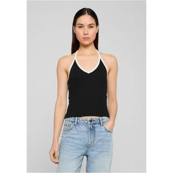  Ženski top URBAN CLASSICS TB8352A-20671 CRNO/BIJELO 