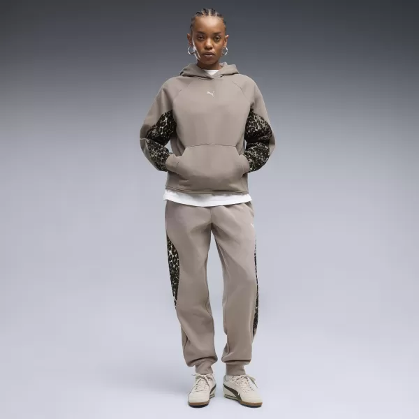  Ženski sweatshirt PUMA SPORT ANIMAL STANDARD HOODIE FL 69400781 MIŠJE SIVA 