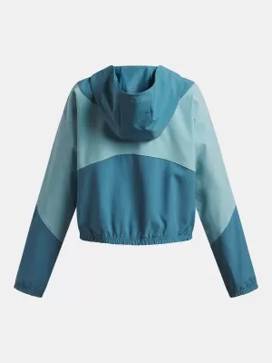 Jakna za djevojčice UNDER ARMOUR UA RIVAL WOVEN HD JACKET 6004181-466 PLAVA