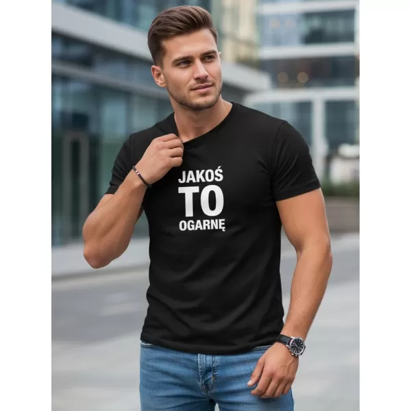  Muška majica kratkih rukava DSTREET NX0116R-BK CRNA 