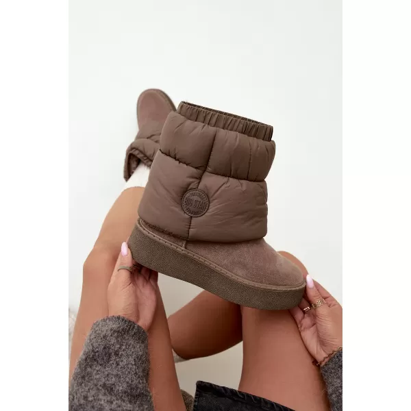  Ženski snjegovići BIG STAR SHOES UU274732 TAMNO BEŽ 