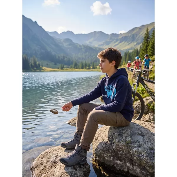  Dječji sweatshirt ALTISPORT ALM193422 TAMNOPLAVA 