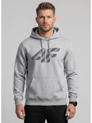 Muški sweatshirt 4F WMM00TSWSM2548 HLADNI SVIJETLO SIVI MELANGE