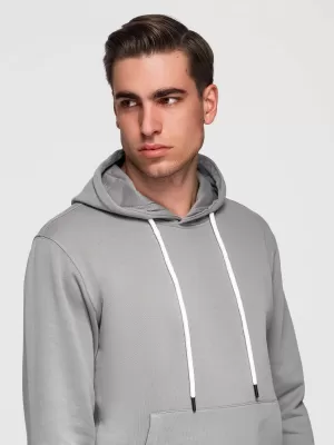 Muški sweatshirt OMBRE OM-SSBN-0270 SIVA