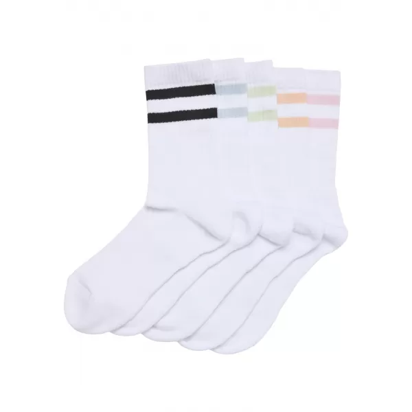  Čarape URBAN CLASSICS TB6801-22225 BIJELA/CRNA/BIJELA LEDENO PLAVA/BIJELA SVIJETLA MENTA/BIJELA MEKANA MARELICA/BIJELA RUMENA RU 