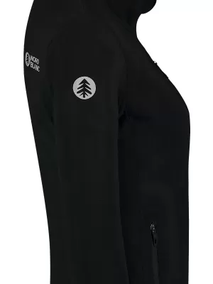 Ženska lagana majica od flisa NORDBLANC MAPLE NBSFL8374 CRNA