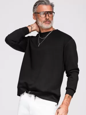 Muški sweatshirt OMBRE OM-SSNZ-0274 CRNA