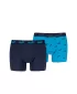 Muške bokserice PUMA ELEMENTS MEN LOGO PRINT BOXERS 2P 93875401 PLAVA KOMBINACIJA