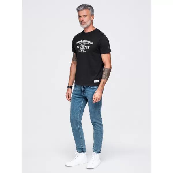  Muška majica kratkih rukava OMBRE OM-TSPT-0297 CRNA 
