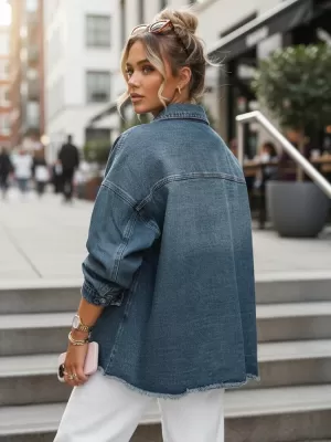 Ženska jakna DSTREET TY5683 PLAVA