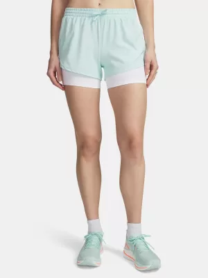 Ženske kratke hlače UNDER ARMOUR UA VELOCITI PRO 4IN 2N1 SHORT 6009610-703 ZELENA