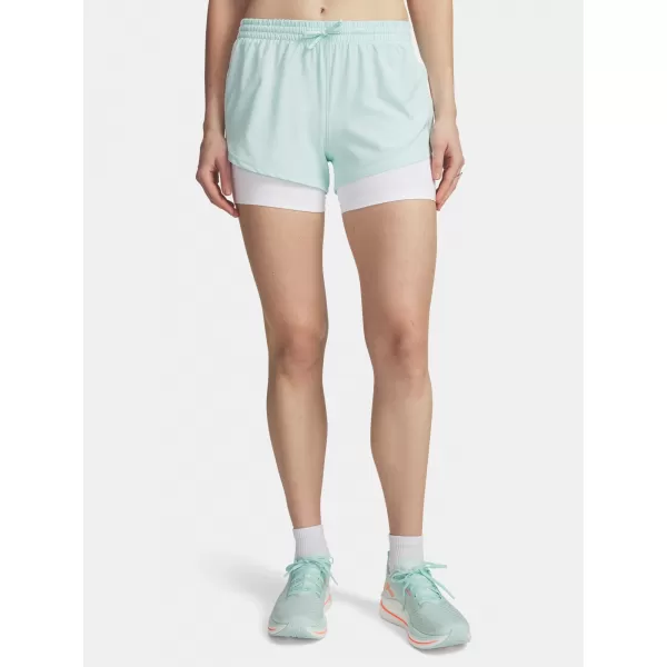  Ženske kratke hlače UNDER ARMOUR UA VELOCITI PRO 4IN 2N1 SHORT 6009610-703 ZELENA 