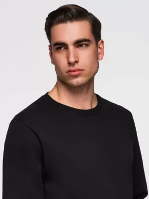 Muški sweatshirt OMBRE OM-SSBN-0271 CRNA