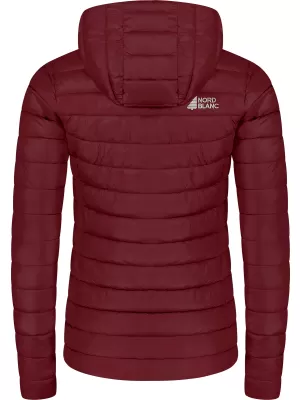 Prošivena ženska jakna NORDBLANC NIMBUS WJL8395 TAMNOCRVENA