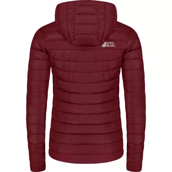  Prošivena ženska jakna NORDBLANC NIMBUS WJL8395 TAMNOCRVENA 