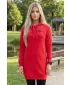 Ženska produžena majica ALTISPORT ALW001419 CRVENA
