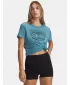 Ženska majica kratkih rukava UNDER ARMOUR W VARSITY SS 6010592-466 PLAVA