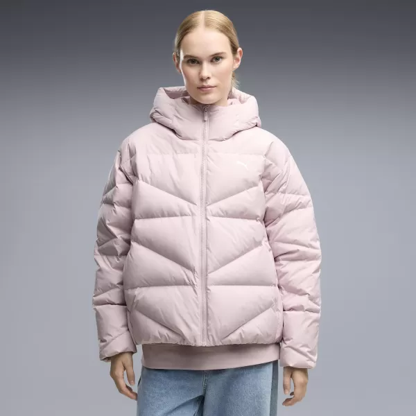  Ženski kaput PUMA HOODED DOWN PUFFER JACKET W 69458049 MAGLOVITO RUŽIČASTA 