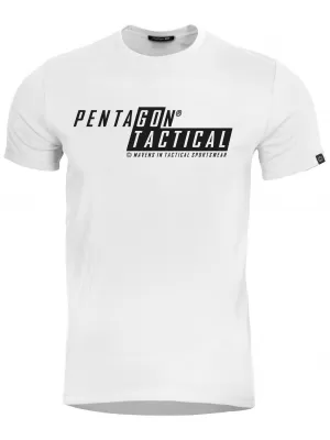 Muška majica kratkih rukava PENTAGON AGERON GO TACTICAL K09012-GT-00 BIJELA