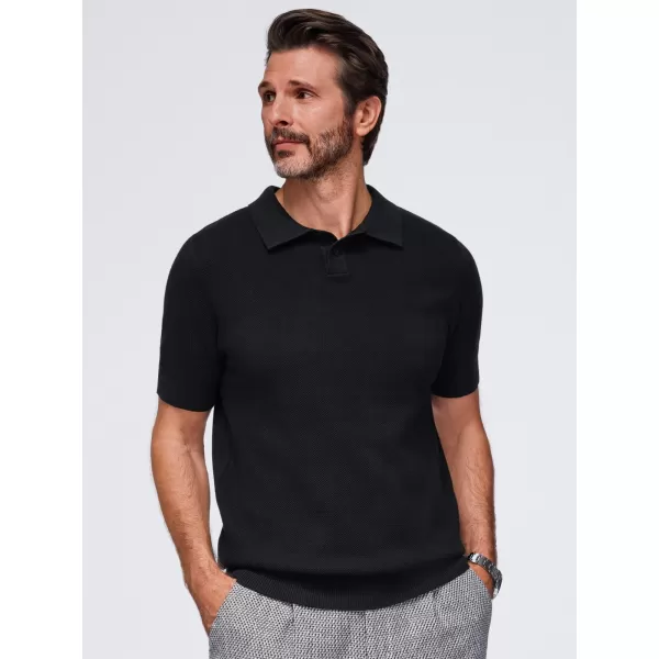  Muška polo majica OMBRE OM-POSS-0178 CRNA 