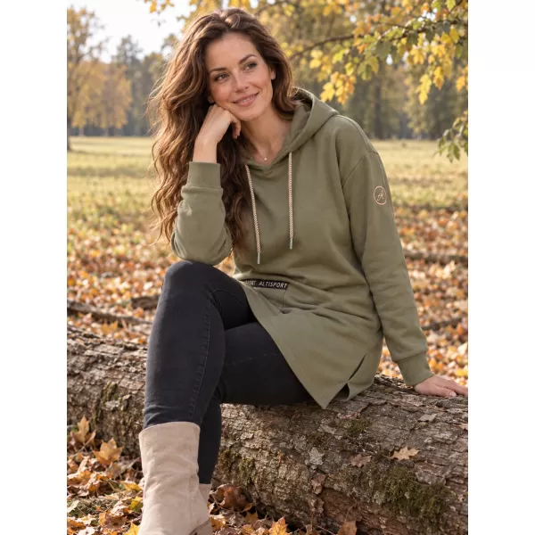  Ženski sweatshirt ALTISPORT IVIE KAKI 