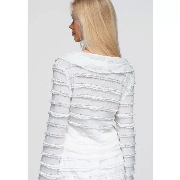  Ženska bluza OMBRE OW-TS-E0067 BIJELA 