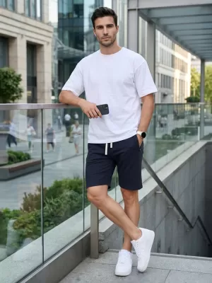 Muške kratke hlače DSTREET SX2626 TAMNOPLAVA