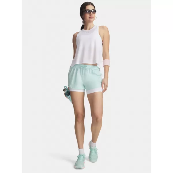  Ženske kratke hlače UNDER ARMOUR UA VELOCITI PRO 4IN 2N1 SHORT 6009610-703 ZELENA 
