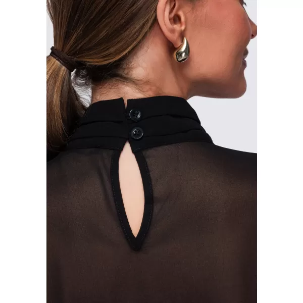  Ženska bluza OMBRE OW-TS-E0085 CRNA 