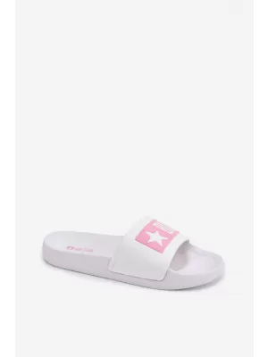 Dječje papuče BIG STAR SHOES TT374A002 RUŽIČASTO/BIJELO