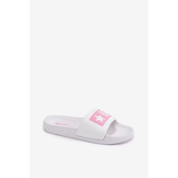  Dječje papuče BIG STAR SHOES TT374A002 RUŽIČASTO/BIJELO 