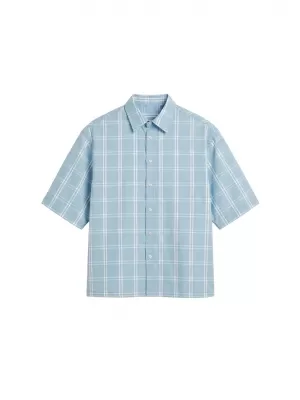 Muška košulja URBAN CLASSICS TB8219-21550 ZAMRZNUTI PLAVO