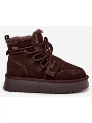 Ženski snjegovići BIG STAR SHOES UU274316 SMEĐE/BEŽ SJENE