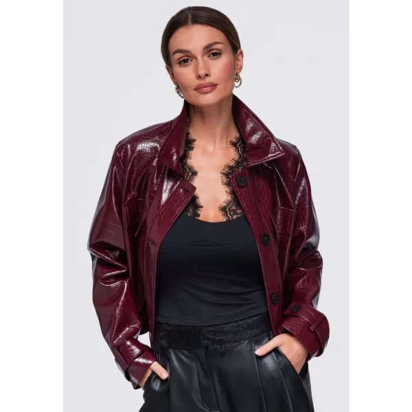  Ženska jakna OMBRE OW-JAFL-0145 TAMNOCRVENA 