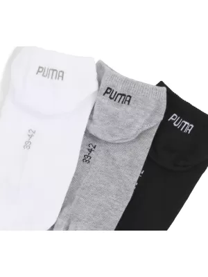 Čarape PUMA UNISEX SNEAKER PLAIN 3P 93862417 SIVO/BIJELO/CRNO