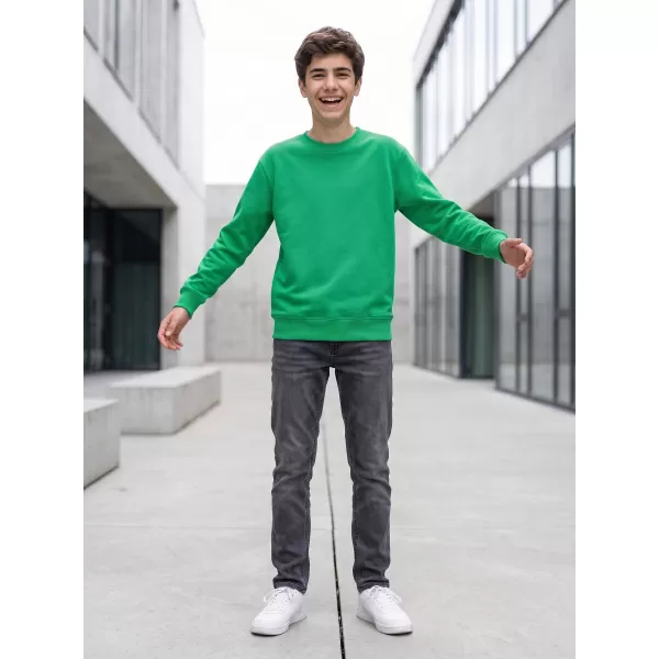  Dječji sweatshirt MALFINI CREW 427 SREDNJE ZELENA 