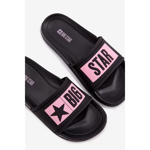  Dječje papuče BIG STAR SHOES TT374A004 CRNO/RUŽIČASTO 